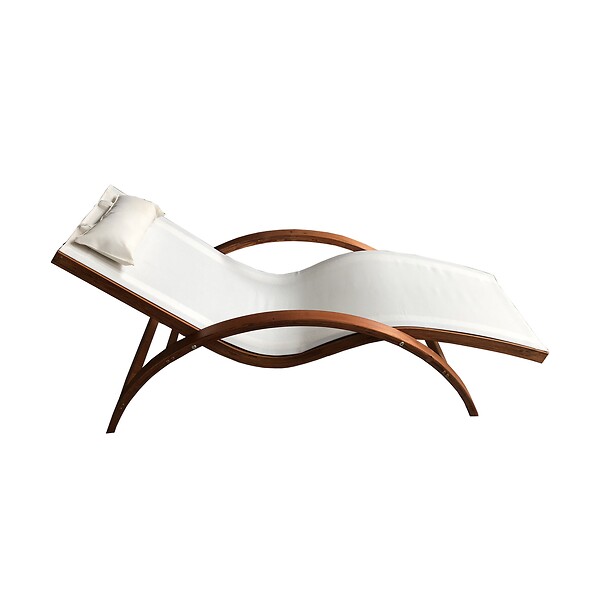 CONCEPT USINE - Transat en bois beige HAVANA - large