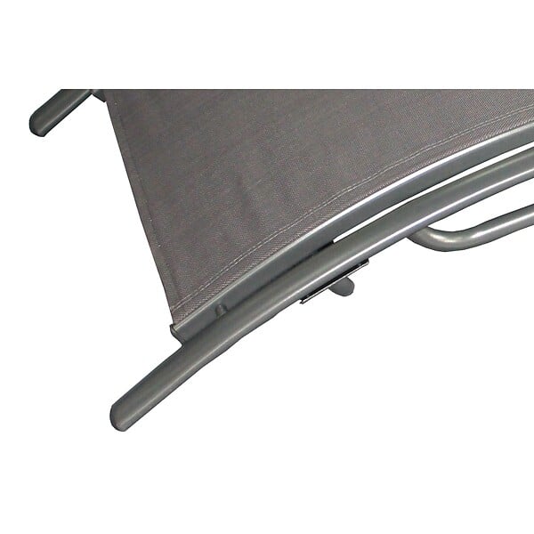 CONCEPT USINE - Transat ajustable et empilable avec pieds en acier gris LIMEA - large