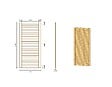 ALTANKA - Panneau plein pour pergola 1,01x2,17m - ALT14 - vignette