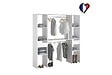 CONCEPT USINE - Dressing blanc 2 penderies, 6 étagères, 2 tiroirs  ELYSEE - vignette