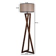 CONCEPT USINE - Lampadaire design bois et tissu CHLOE - vignette