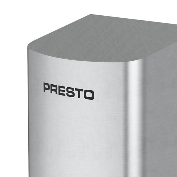 PRESTO - Sèche-mains sans contact mural compact Linea inox brossé - large