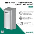 PRESTO - Sèche-mains sans contact mural compact Linea inox brossé - vignette