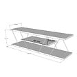 CONCEPT USINE - Meuble tv design avec étagère HAMAR - vignette