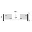 CONCEPT USINE - Meuble TV industriel 180 cm SKARM - vignette