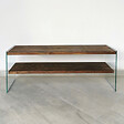 CONCEPT USINE - Meuble TV contemporain verre et bois 120 cm JOY - vignette