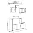CONCEPT USINE - Meuble d'entrée blanc avec rangements et porte-manteaux INGA - vignette