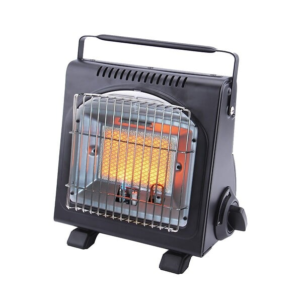 INTEC - Chauffage à gaz portable 1700W Céramique + 4 Cartouches de gaz Thermocouple ODS Camping Pêche INTEC - large