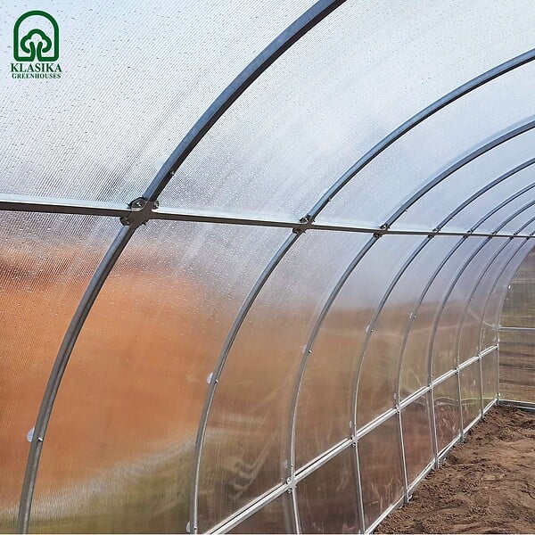 KLASIKA GREENHOUSES - Serre de jardin KLASIKA TUBE PREMIUM 3 x 4 m (12 m²), 6 mm avec revêtement en polycarbonate - large