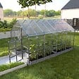 KLASIKA GREENHOUSES - Serre de jardin KLASIKA HOUSE PREMIUM 2,35 x 4,12 m (9,68 m²), 6 mm avec revêtement en polycarbonate - vignette