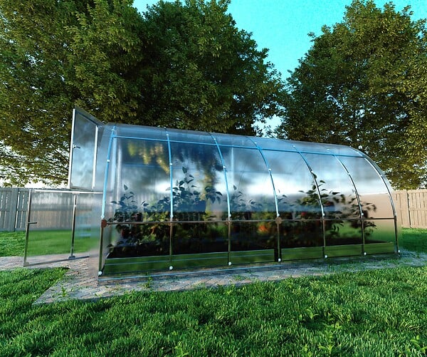 KLASIKA GREENHOUSES - Serre de jardin KLASIKA TUBE EXTRA 3 x 4 m (12 m²), 4 mm avec revêtement en polycarbonate - large