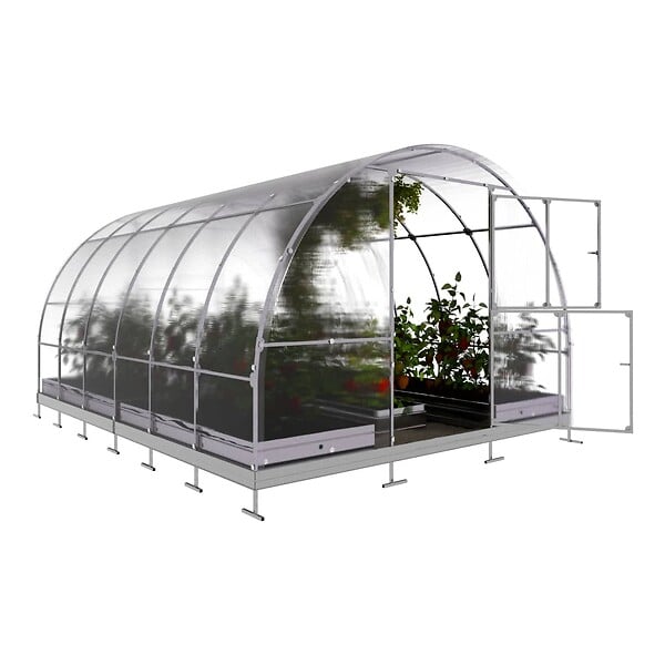 KLASIKA GREENHOUSES - Serre de jardin KLASIKA TUBE EXTRA 3 x 4 m (12 m²), 4 mm avec revêtement en polycarbonate - large