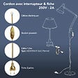 TIBELEC - Cordon H03VVH2F inter fiche longueur 1.5m OR - vignette