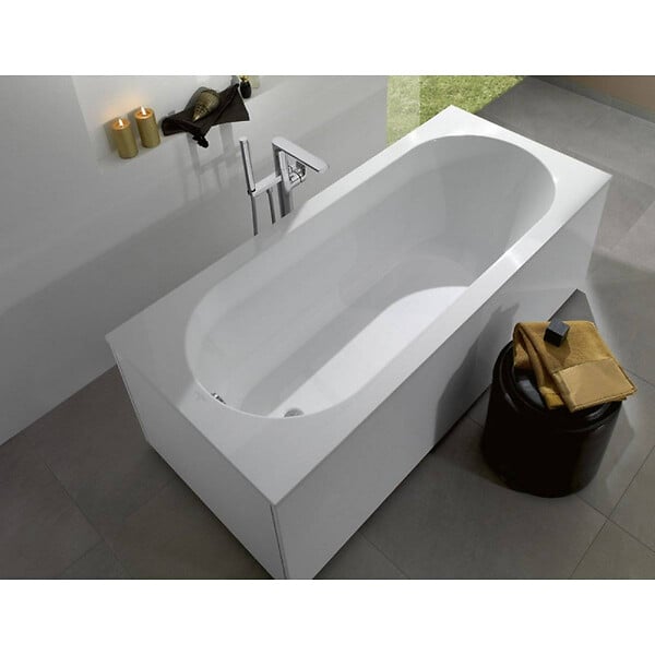 VILLEROY ET BOCH - Villeroy & Boch Oberon 170 x 70 cm Baignoire gauche et droite ovale en Quaryl® , avec pieds, blanc (UBQ177OBE2V-01) - large
