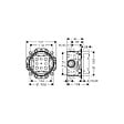 HANSGROHE - Facade pour mitigeur thermostatique encastré Ecostat Square robinet d'arrêt et inverseur noir mat + Corps encastré - vignette