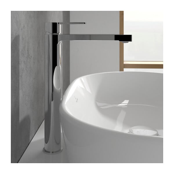 VILLEROY & BOCH - Villeroy & Boch Architectura Mitigeur Monocommande Surélevée pour Lavabo,avec vidage, Chrome  (TVW10300500061) - large