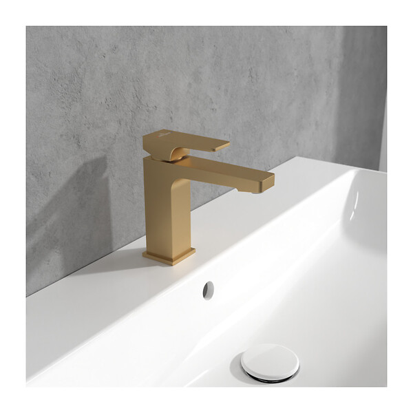 VILLEROY & BOCH - Villeroy & Boch Architectura Mitigeur Monocommande de Lavabo  , Or brossé (TVW12500400076) - large
