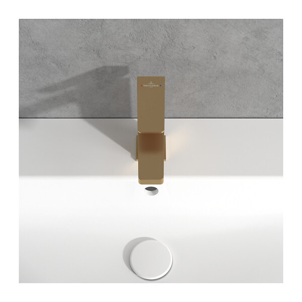 VILLEROY & BOCH - Villeroy & Boch Architectura Mitigeur Monocommande de Lavabo  , Or brossé (TVW12500400076) - large