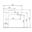 VILLEROY & BOCH - Villeroy & Boch Architectura Mitigeur Monocommande de Lavabo  , Or brossé (TVW12500400076) - vignette