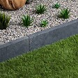 RO'MA NATURE - Bordure de jardin Pierre Bleue du Vietnam 100x20x5 cm (lot de 5 bordures soit 5 mètres) - vignette