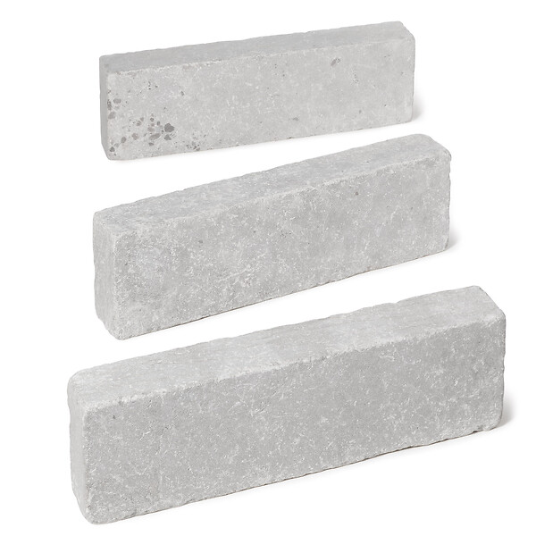 RO'MA NATURE - Bordure de jardin Pierre de l'Atlas Gris 50x15x8 cm (lot de 10 bordures soit 5 mètres) - large