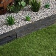 RO'MA NATURE - Bordure de jardin Schiste 100x3-7x3-7 cm (lot de 15 bordures soit 15 mètres) - vignette