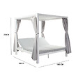 CONCEPT USINE - Lit de jardin 2 places gris CORDOUE - vignette