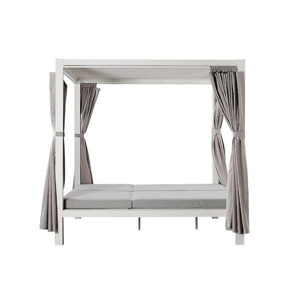 CONCEPT USINE - Lit de jardin 2 places gris CORDOUE - large