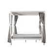 CONCEPT USINE - Lit de jardin 2 places gris CORDOUE - vignette