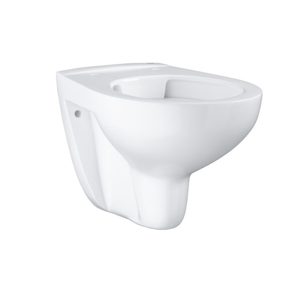 GROHE - Grohe Pack WC Bâti support Grohe Rapid SL + Cuvette sans bride Grohe Bau Ceramic, Blanc + plaque de déclenchement: Chrome (39586000) - large