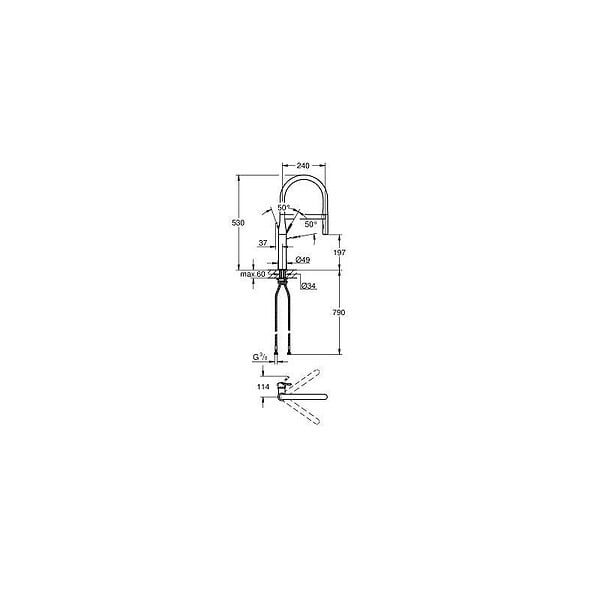 GROHE - Grohe Essence Mitigeur monocommande Evier (30294000) - large
