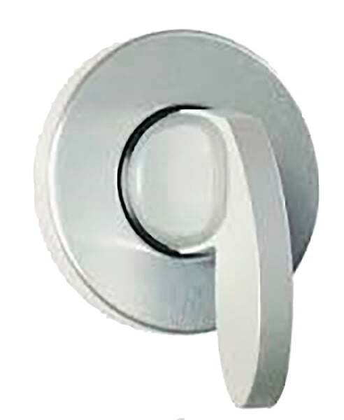 VACHETTE - Rosace en aluminium anodisé - Ton argent - Pour Ensemble BERCY, GOLF, ORCA et VIRGULE condamnation - large