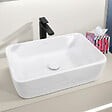 VILLEROY & BOCH - Villeroy & Boch Architectura Square Mitigeur Monocommande pour lavabo, Surélevée, Avec vidage, Noir Mat (TVW125002000K5) - vignette