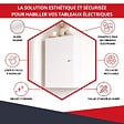 ATOLE - Coffret d'habillage ATOLE 13 modules en acier blanc avec serrure à clef - H 67 x L 34 x P 14 cm - Réf. RCH200GSS - vignette