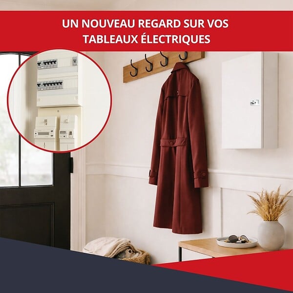 ATOLE - Coffret d'habillage ATOLE 13 modules en acier blanc avec serrure à clef - H 79 x L 34 x P 14 cm - Réf. RCH300GSS - large