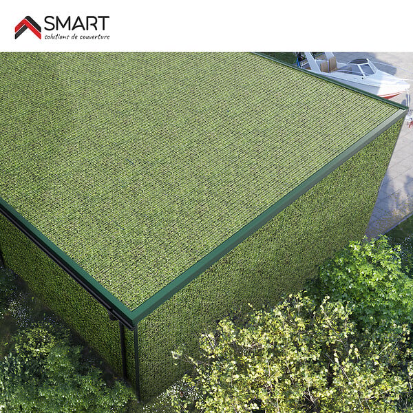 BRAVO THE SMART SOLUTION - Tôle bac acier - Toiture - Couverture - plaque H12+ Coloris Apple Tree Dimensions 1200x906x0.40 mm - large