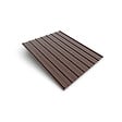 BRAVO THE SMART SOLUTION - Tôle bac acier - Toiture - Couverture - plaque H12+ Coloris Brun Chocolat RALl 8017  Dimensions 1200x906x0.40mm - vignette
