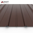 BRAVO THE SMART SOLUTION - Tôle bac acier - Toiture - Couverture - plaque H12+ Coloris Brun Chocolat RALl 8017  Dimensions 1200x906x0.40mm - vignette