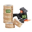 PACK AND MOVE - Pack and Move - Lot 6 rouleaux ruban adhésif kraft "Fragile" pour emballage et déménagement - 50 m - 1 dévidoir offert - Qualité Premium - vignette