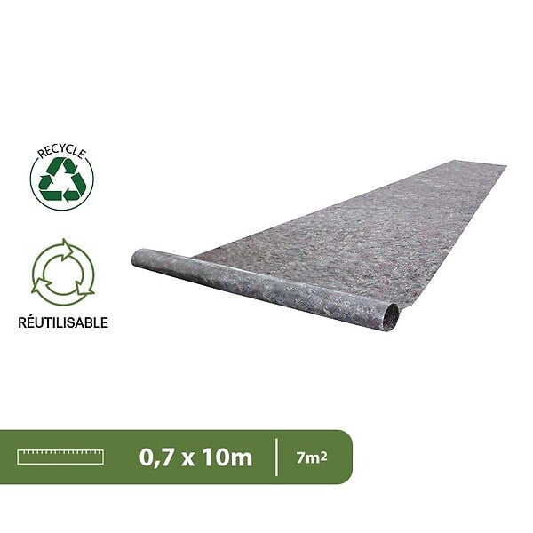 PACK AND MOVE - Pack and Move - Lot 15 couvertures de protection sol - 0,7 x 10 M - Travaux, déménagement, peinture - Anti-dérapant et hydrofuge - large