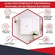 ATOLE - Coffret d'habillage ATOLE en acier blanc avec serrure à clé pour tableaux électriques double - H 79 x L 58,5 x P 16 cm - Réf. RCH2T316GSS - vignette