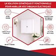 ATOLE - Coffret d'habillage ATOLE en acier blanc avec serrure à clé pour tableaux électriques double - H 54 x L 58,5 x P 16 cm - Réf. RCH2T116GSS - vignette