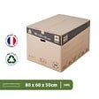 PACK AND MOVE - Pack and Move - Lot 10 cartons déménagement XXL - 80 x 60 x 50 cm - Poignées renforcées - 1 adhésif offert - vignette