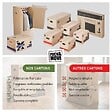 PACK AND MOVE - Pack and Move - Lot 50 Cartons Déménagement Stockage M - 60 x 40 x 30 cm - Poignées renforcées - 3 adhésifs offerts - vignette