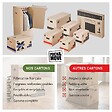 PACK AND MOVE - Pack and Move - Lot 50 Cartons Déménagement Premium - 60 X 30 X 30 - Extrême Résistance 30KG - Réutilisable - Poignées Renforcées - 3 Adhésifs Offerts - vignette