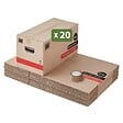 PACK AND MOVE - Pack and Move - Lot 20 Cartons Déménagement Premium - 60 X 30 X 30 - Extrême Résistance 30KG - Réutilisable - Poignées Renforcées - 1 Adhésif Offert - vignette