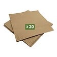 PACK AND MOVE - Pack and Move - Lot 20 Intercalaires Carton Séparation Assiettes - 29.5 X 29.5 CM - Plaque carton - Protection Vaisselle Déménagement et Stockage - vignette