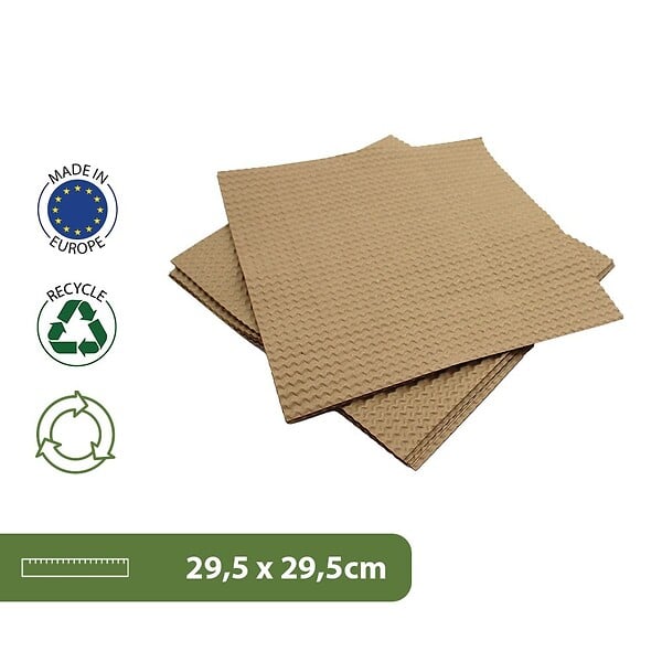 PACK AND MOVE - Pack and Move - Lot 20 Intercalaires Carton Séparation Assiettes - 29.5 X 29.5 CM - Plaque carton - Protection Vaisselle Déménagement et Stockage - large