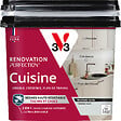 V33 PEINTURE - Peinture rénovation Cuisine satin tendre gris 0.75L - vignette