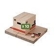 PACK AND MOVE - Pack and Move - Lot 10 Cartons Déménagement Livres Premium - 40 X 30 X 30 Cm - Extrême Résistance 30 KG - Poignées Renforcées - 1 Adhésif Offert - vignette